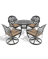 5-Pc Cast Aluminum Dining Set