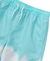 Lands' End Big Boys Husky Active Stretch Swim Trunks