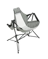steel folding chair grey