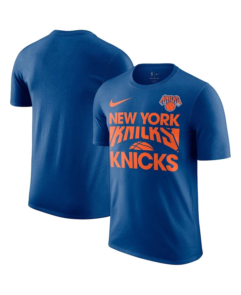 Nike Men's Blue New York Knicks Courtside This Is Our Year T-Shirt