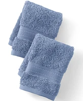 Lands' End Premium Supima Cotton 2-Piece Washcloth Set