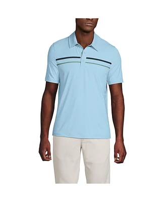 Lands' End Men's Short Sleeve Performance Snap Polo