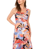 Vince Camuto Women's Printed Tiered Sleeveless Maxi Dress