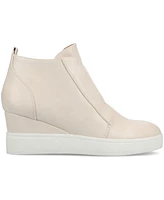 Journee Collection Women's Clara Inside Zip Wedge Sneakers