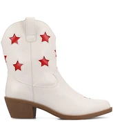 Journee Collection Women's Underwood Cuban Heel Casual Comfort Ankle Booties