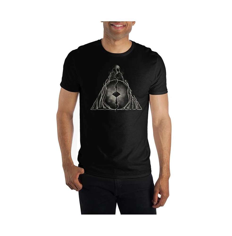 Harry Potter Men's Deathly Hallows Symbol Short-Sleeve T-Shirt-3X-Large