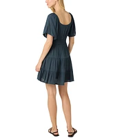O'Neill Juniors' Layken Short-Sleeve Solid Mini Dress