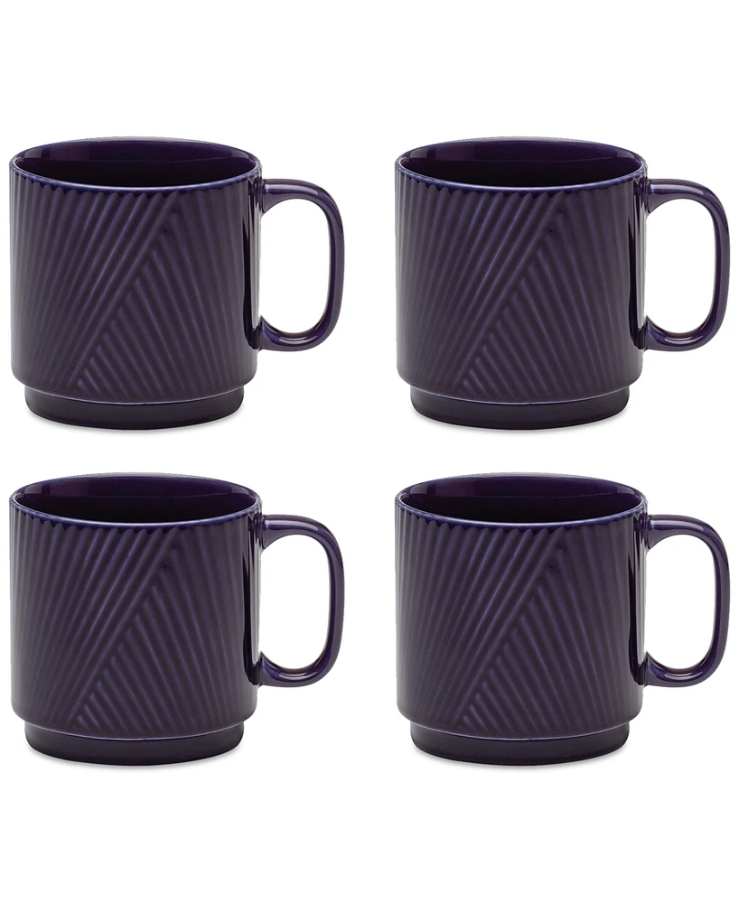 Lenox Modulus Textured Mugs, Set of 4