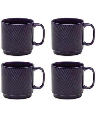 Lenox Modulus Textured Mugs, Set of 4