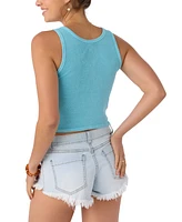 O'Neill Juniors' Plumeria Scoop-Neck Graphic Tank Top