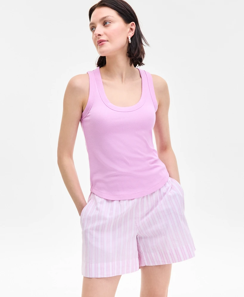 On 34th Women's Deep Curved-Hem Tank Top