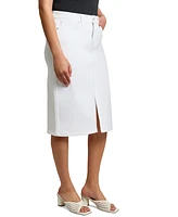 Jones New York Women's City Denim Pencil Midi Skirt