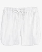 On 34th Women's Cotton Gauze Drawstring Shorts, Exclusively at Macy's