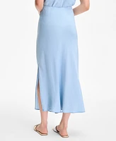 On 34th Women's Chambray Midi Slip Skirt, Exclusively at Macy's