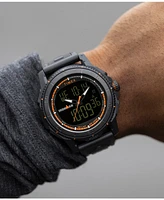 Timex Men's Digital Black Polyurethane Strap Watch, 47mm