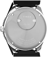 Timex Men's Analog Black Rubber Strap Watch, 38mm