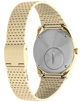 Timex Men's Analog Gold-Tone Stainless Steel Watch, 38mm