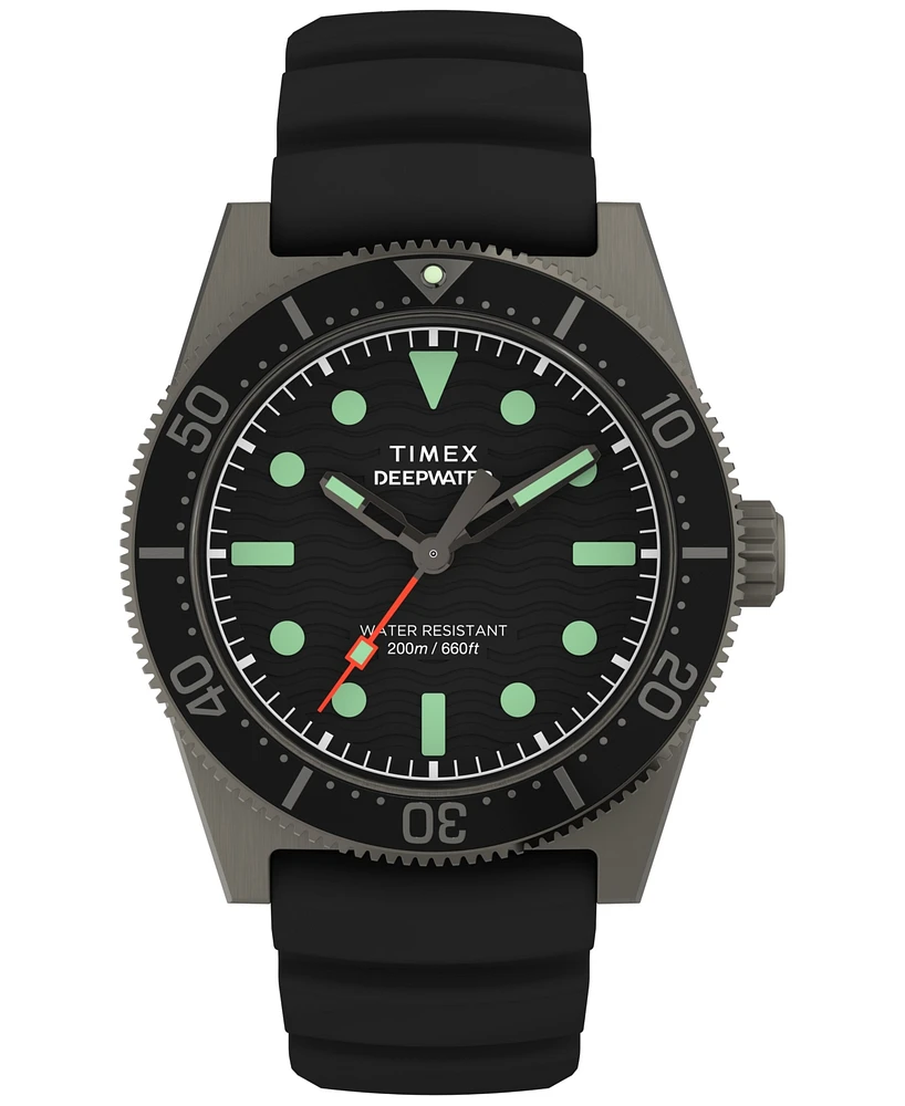 Timex Men's Analog Rubber Strap Watch