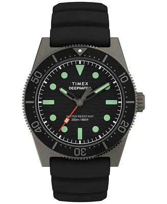 Timex Men's Analog Rubber Strap Watch