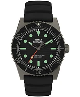 Timex Men's Analog Rubber Strap Watch