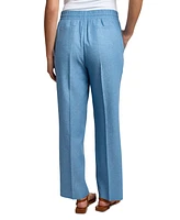 Jones New York Women's Crossdye Pull-On Wide-Leg Pants