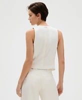 Calvin Klein Women's Hidden-Button Tailored Vest