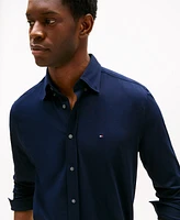Tommy Hilfiger Men's Long Sleeve Button Front Performance Shirt