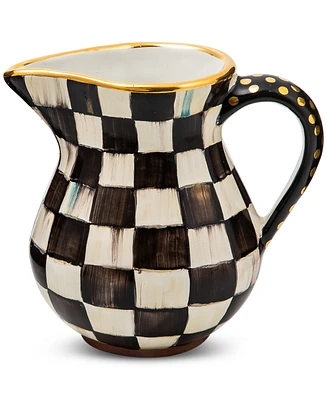 Mackenzie-Childs Courtly Check Ceramic Portly Pitcher
