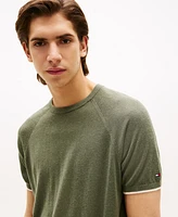 Tommy Hilfiger Men's Relaxed Fit Short Sleeve Crewneck Knitted T-Shirt