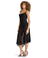 Steve Madden Women's Louisa Sleeveless Mesh Midi Dress