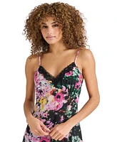 Steve Madden Women's Delia Printed Lace-Trim Maxi Dress