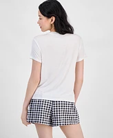 Rebellious One Juniors' Hibiscus Graphic T-Shirt