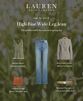 Lauren Ralph Women's High-Rise Wide-Leg Jeans