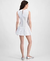 Rebel + Leigh by Iot Juniors' Drop-Waist Sleeveless Mini Dress