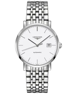 Longines Men's Swiss Automatic The Longines Elegant Collection Stainless Steel Bracelet Watch 39mm L49104126