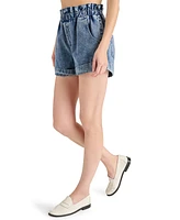 Steve Madden Women's Elare High-Rise Cotton Denim Shorts