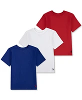 Polo Ralph Lauren Big Boys Crewneck Undershirts, 3 Pack