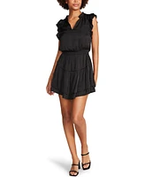 Steve Madden Women's Satin Prairie Dreams Mini Dress