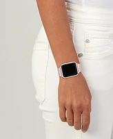Coach Women's Quilted Pink Silicone Apple Watch Strap 38mm, 40mm, 41mm