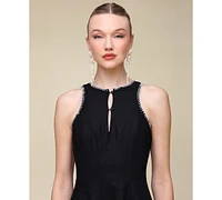 Avec Les Filles Women's Panelled Halter Swing Dress