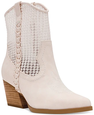 Dv Dolce Vita Women's Karyn Mesh Pull-On Western Cowboy Booties