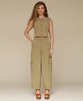 Avec Les Filles Women's Cropped Boxy Vest