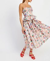 En Saison Women's Nayeli Printed Midi Skirt