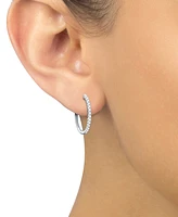 Diamond Hoop Earring (3/4 ct.tw.) 10k White Gold or Yellow
