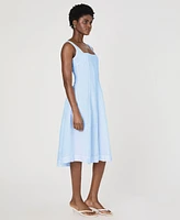 French Connection Women's Birdie Square-Neck A-Line Dress