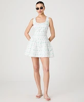French Connection Women's Anna Fleur Ruched Minidress