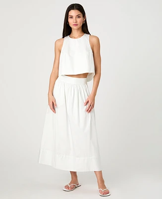French Connection Women's Cotton Poplin Pinstriped Shell Top