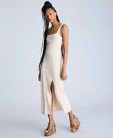 Kenneth Cole Women's Seamed Knit Bodycon Midi Dress