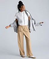 Kenneth Cole Women's Short Dolman-Sleeve Cropped Shirt