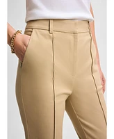 Isaac Mizrahi Women's Kick Flare Twill Pant